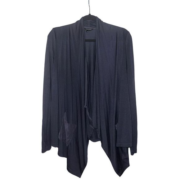 Club Monaco Women’s Drape-Front Top – Navy Blue, Size XS - Picture 1 of 4